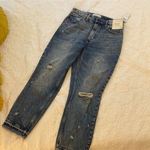 Abercrombie Bre Sheppard Collab Mom Jeans